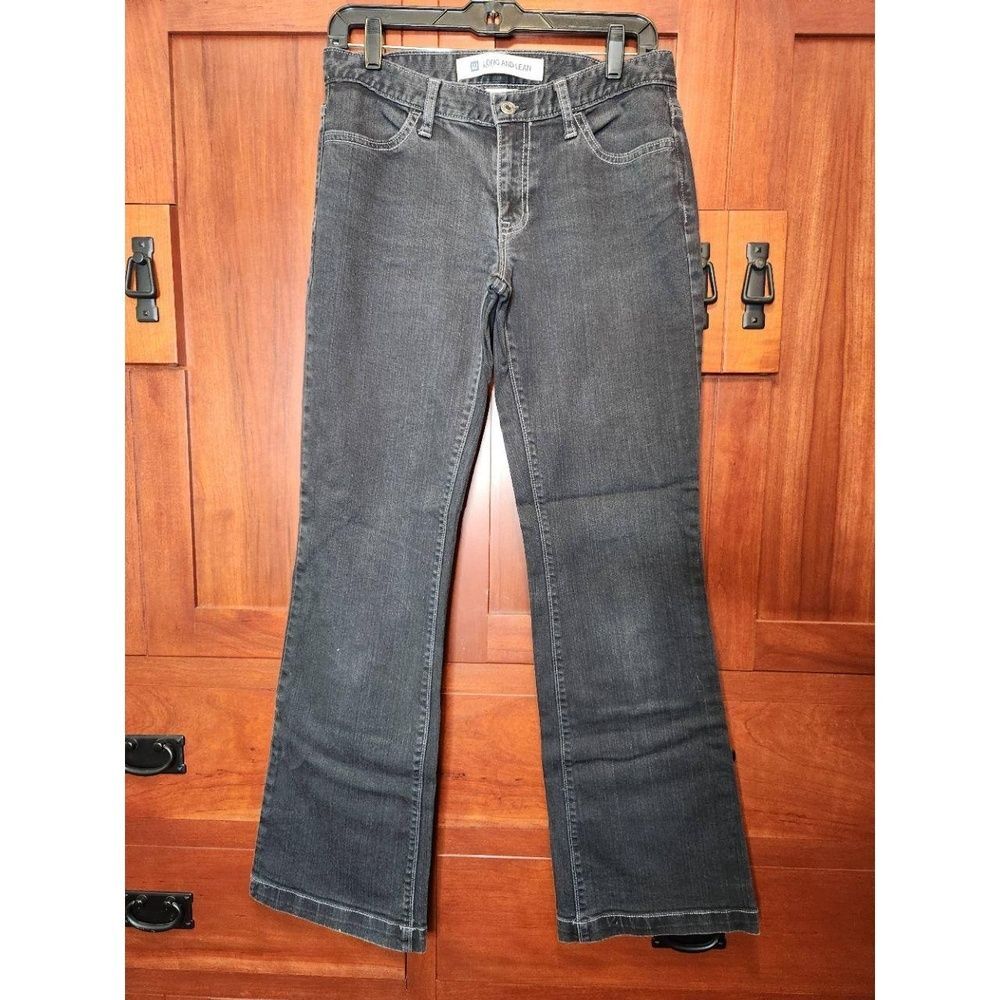 Gap Jeans Faded Black Long And Lean Bootcut Stretch Everyday Women's 6 Regular